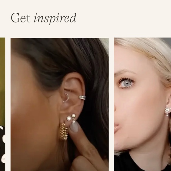 14K IDYL POWER EAR CUFF DIAMOND EARRING - Picture 8 of 9